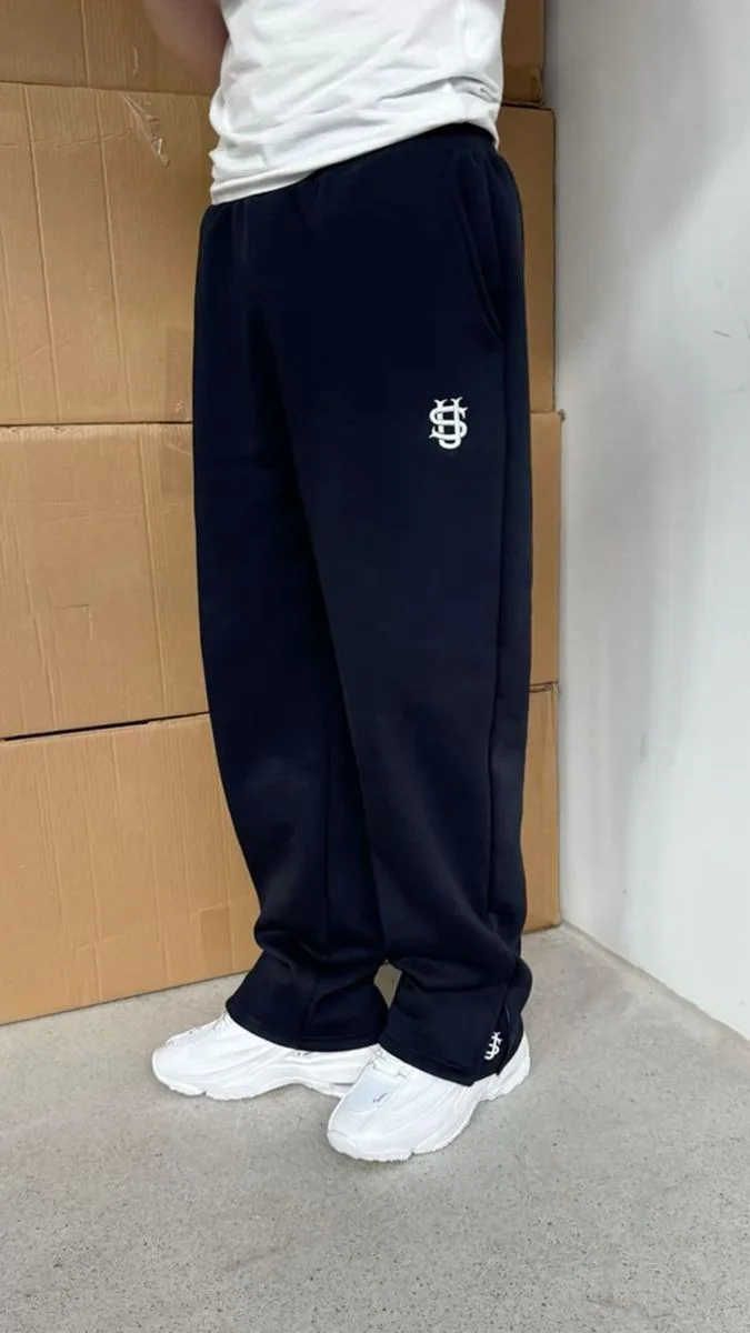Spodnie Y2K Retro Proste Spodnie Dresowe Streetwear Spodnie z Personalizowanym Zamkiem na Nogawce Haft Hip Hop Casual Joggers Męskie Spodnie