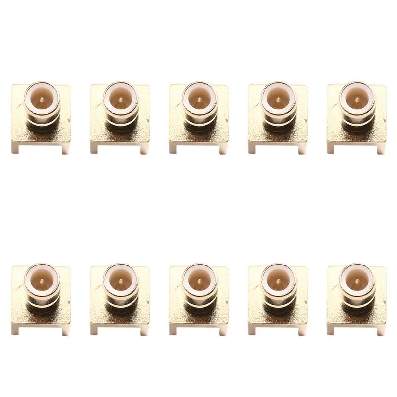 AB33-10Pcs SMB PCB Mount Connector SMB RF Coaxial Adapter