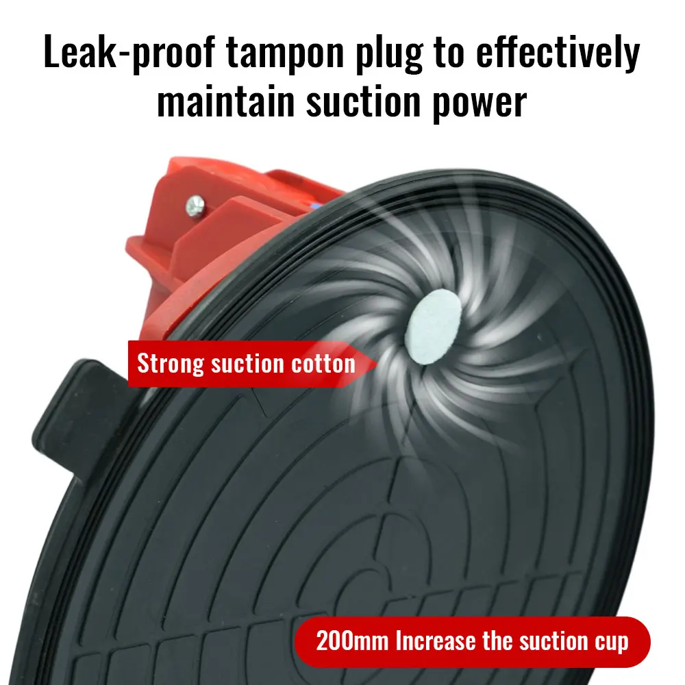 8インチ真空吸盤ガラスリフター、強力なヘビーデューティー真空リフター、花崗岩とガラスの持ち上げ、窓の交換用