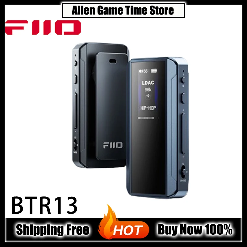 Fiio Btr13 Sound Card Universal Bluetooth 5.1 Headphone With Mic Pc Tablet Phone Player  Decoding Earphone Amplifier Custom