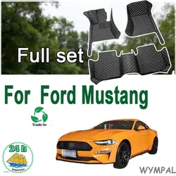 Car floor mats for Ford Mustang 2015 2016 2017 2018 2019 2020 2021 2022 Custom auto foot Pads automobile carpet cover