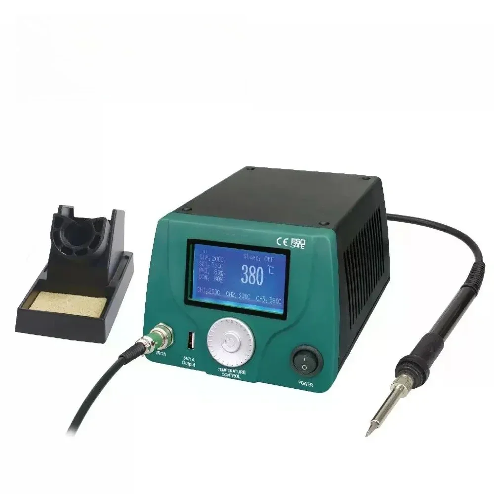 

Pro'sKit SS-257H LCD intelligent temperature control digital display welding table 75W constant temperature soldering iron