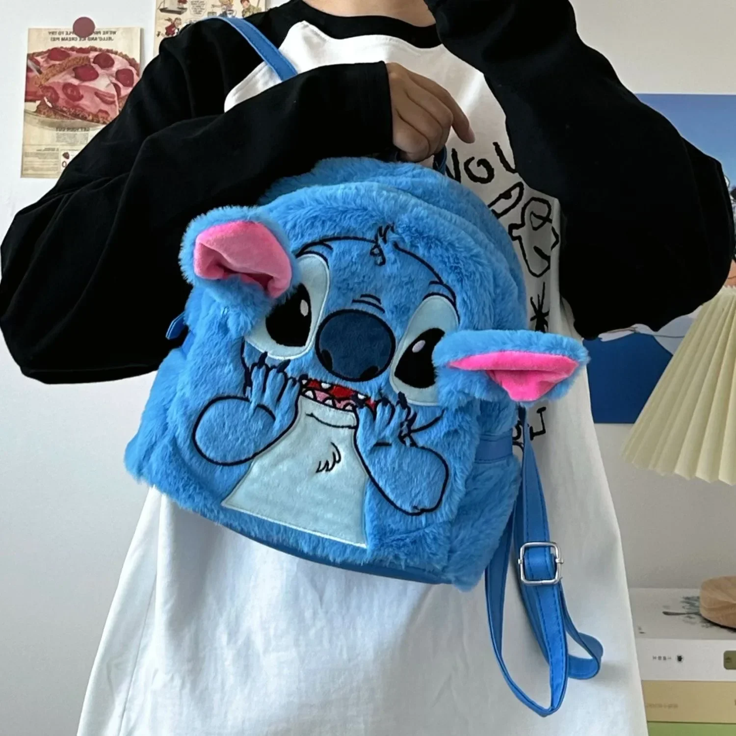 cartoon Stitch New Kids Backpack Mini Schoolbag Girls and Boys Cute Shoulder Bag