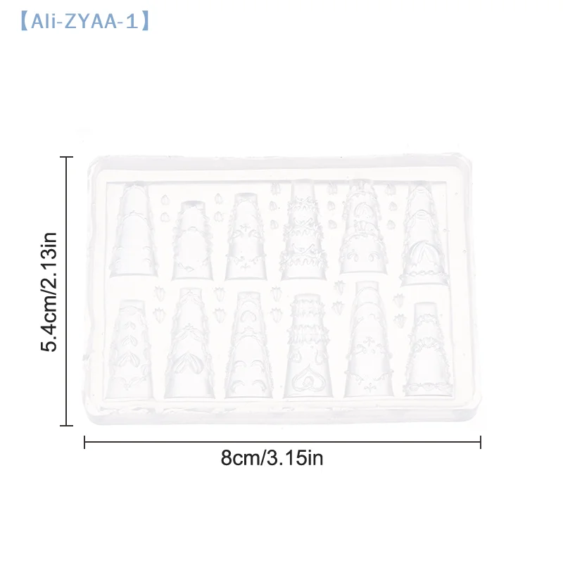 【ZYAA-1】 ثلاثية الأبعاد كعكة كريم تنورة Bowknot الشريط قالب أكريليك مسمار الفن زينة DIY تصميم سيليكون مسمار الفن قالب سحر