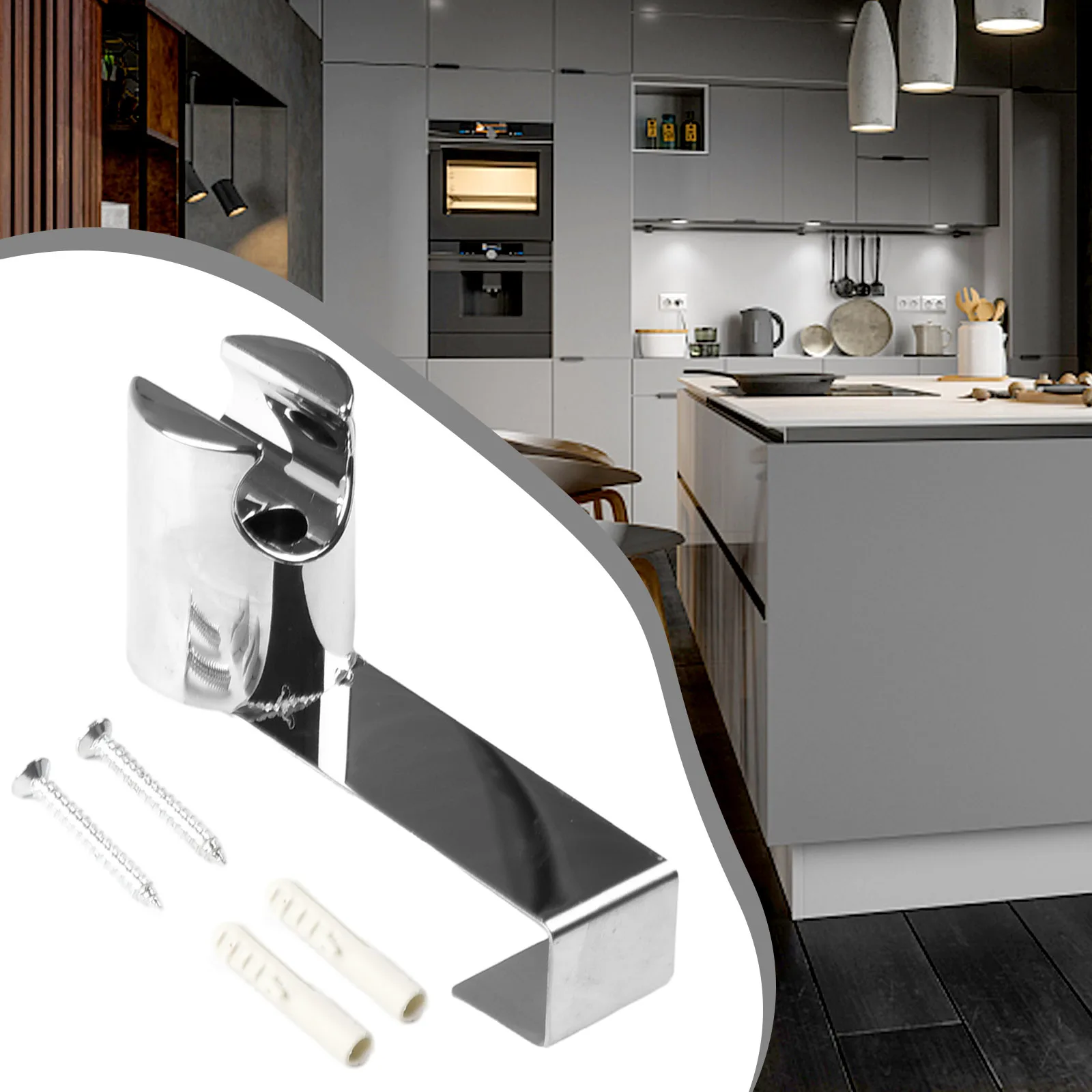 

1*Holder Stainless Steel Hanger Hook For Bidet Sprayer Toilet Shattaf Holder No Punching For Bidet Spray Hand Shower