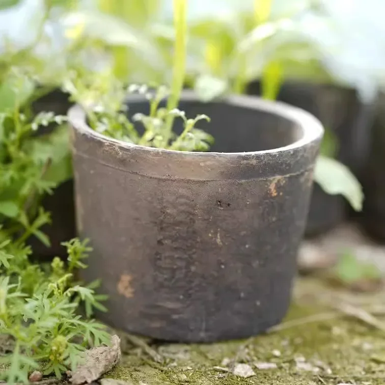 

13cm Indoor Ceramic Planter coarse Pottery Pot Garden Pot Flower Pot Plant Pot For Bonsai Large Simple Handmade mini