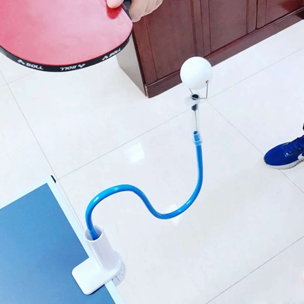 مدرب كرة تنس الطاولة، جهاز تدريب تنس الطاولة الثابت، كرة روبوت ذاتية الدراسة مع مشبك طاولة للتمرين