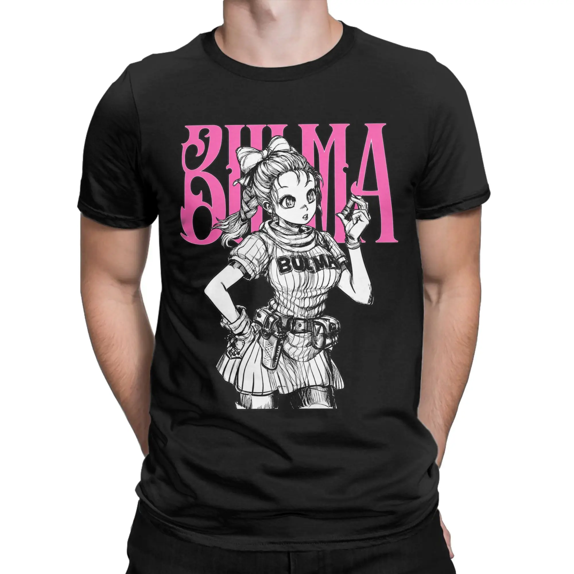 Dragon Ball Z Bulma Anime Blue Hair Genius Capsule Corp T-Shirts Short-Sleeve Y2K Funny Tops Beach Cotton Oversized Clothing
