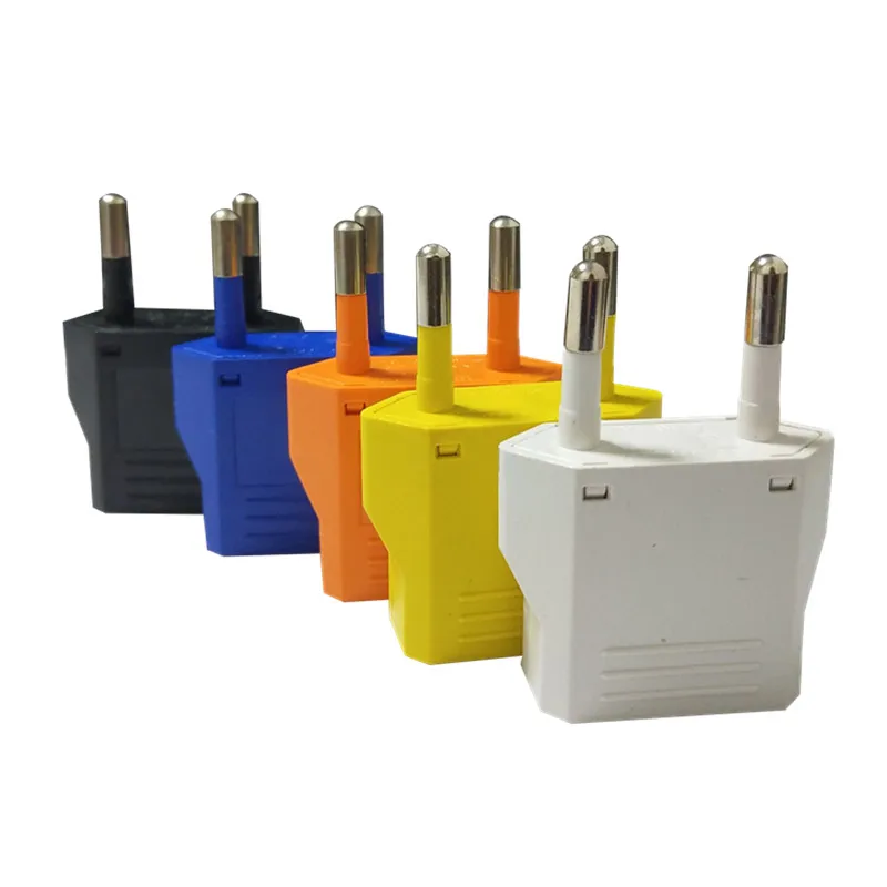 EU4.0mm European Plug Adapter Japan China US AU To EU Travel Power Adapter Electric Plug Converter Charger Socket AC Outlet