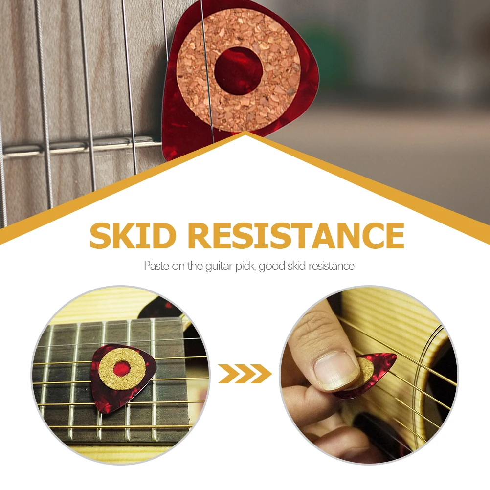 

20pcs Pick Grips Anti Slip Cork Guards Practical Guitar Supply Convenient Acoustic Banjo Accessories Musical Parts