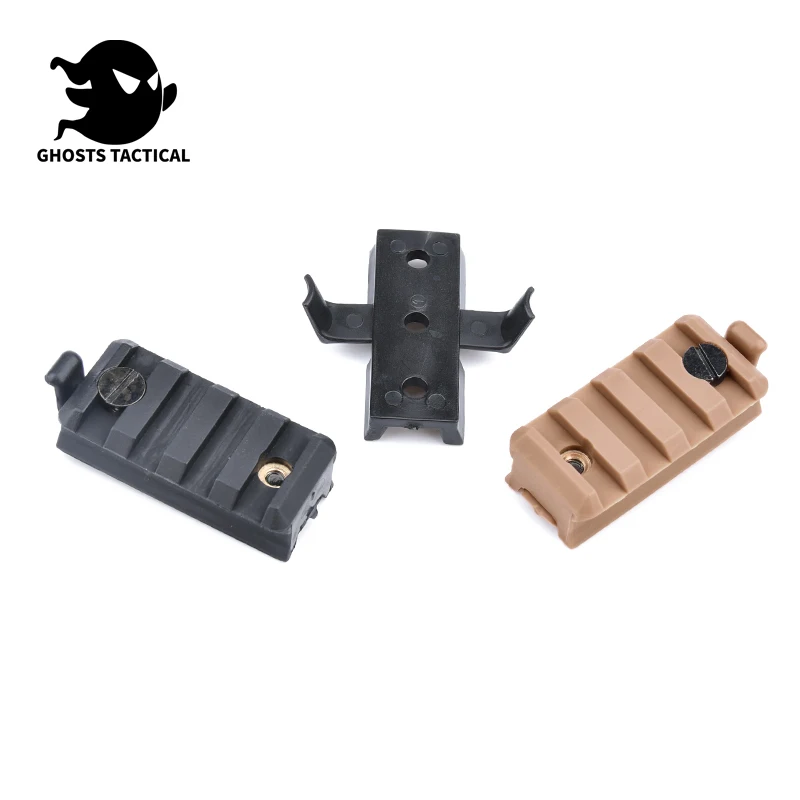 Tactical Fast Helmet Side Rail Adapter guida Picatinny accessori per binari da 20mm torcia elettrica arma Scout Light Base di montaggio in plastica