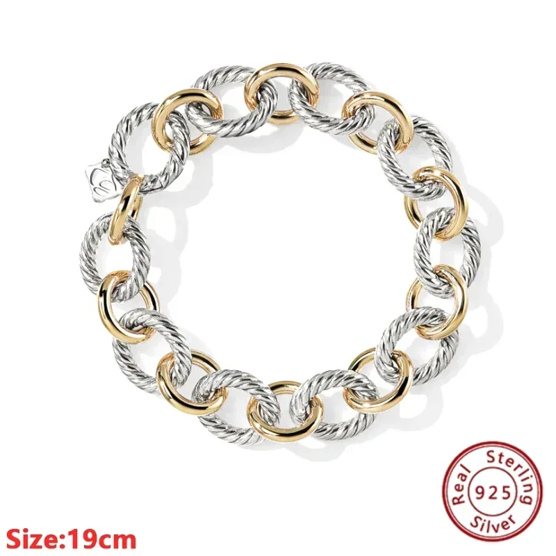 Stand Out from the Crowd with the 2024 S925 Silver DY Bracelet - Unique and Trendy Gift for Parties