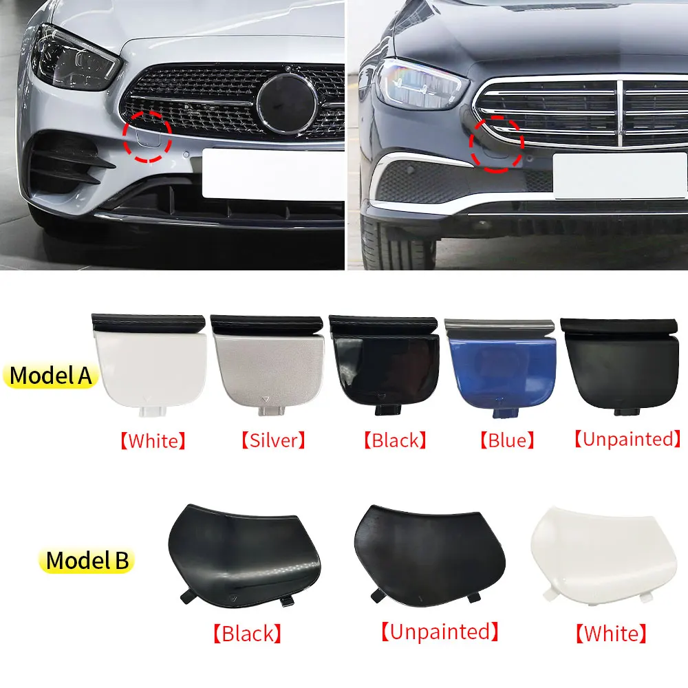 For Mercedes W213 Front Car Bumper Tow Hook Cover Cap With Color For Benz E Class 20120-2023 E200 E260 E300 E320 E400 2138851503