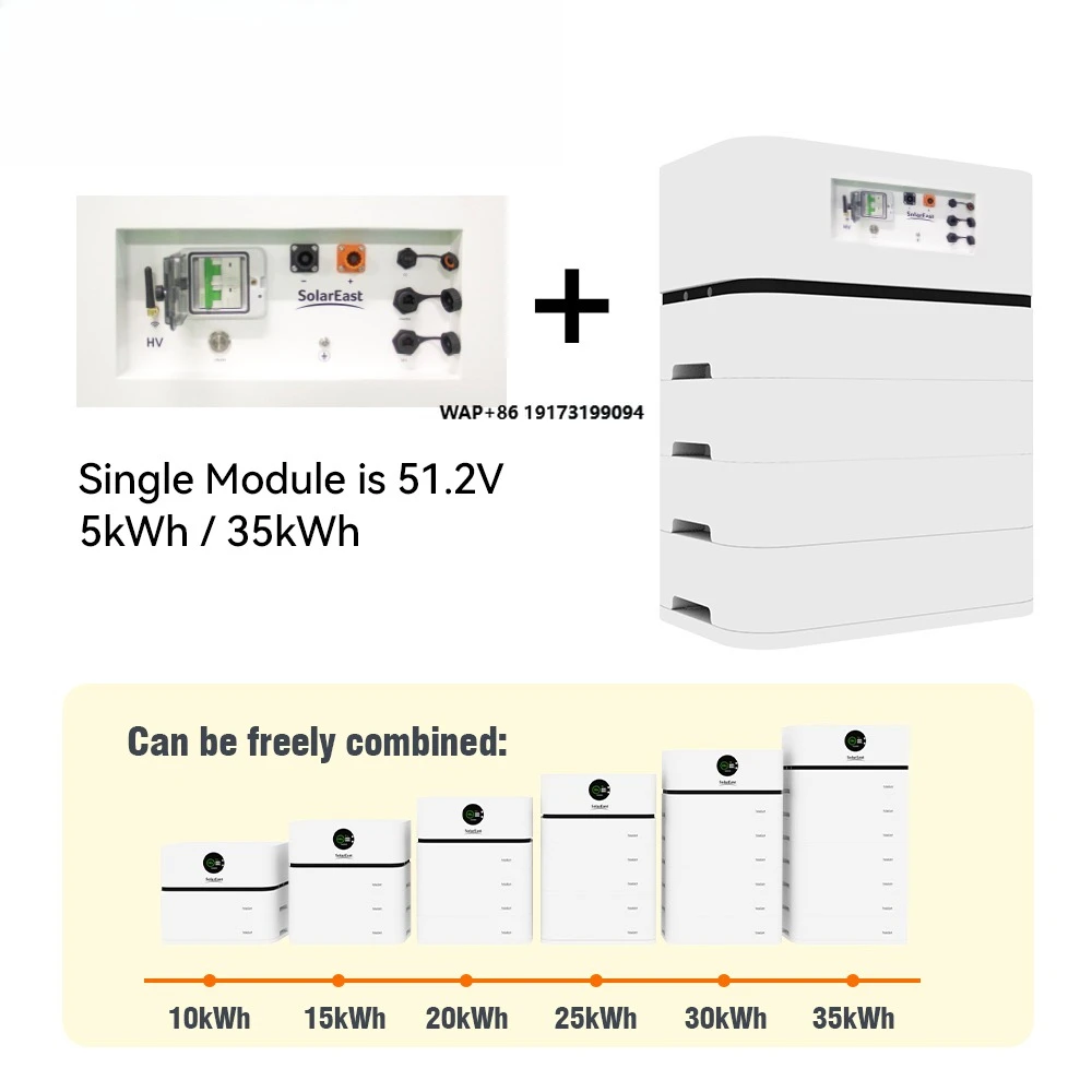 Sunrain Manufacturer 10Kw 20Kw 30Kw Stackable Lithium Ion Battery Lifepo4 Batteries for Solar Energy Storage System