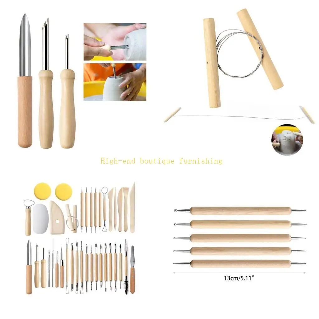 

L9NB 38 шт. глиняные керамические инструменты с ножами для резьбы DIY глиняный инструмент инструменты для моделирования глины