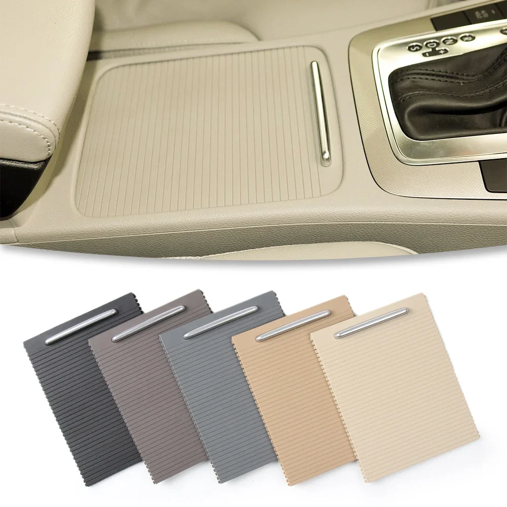 Interior Armrest Center Console Cup Holder Cover Trim Zipper Rolling Shutter Blind Cover For Volkswagen Magotan CC Passat B6 B7