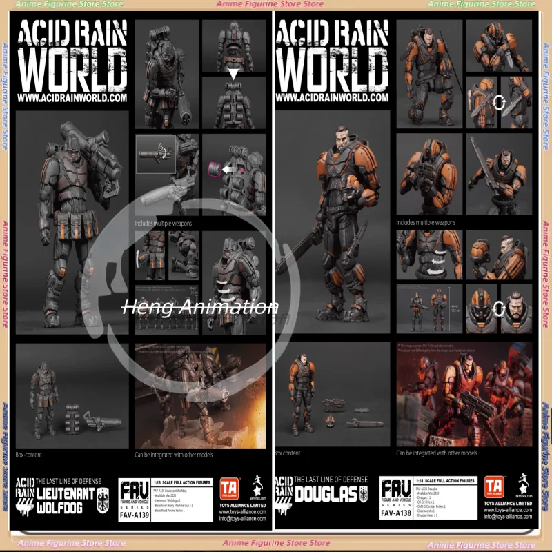 

Предпродажа Acid Rain Warfare 3,75′′ 1:18 FAV-A138 Duglas A139 Лейтенант Wolfhound A140 Cinder Shadow Puppet