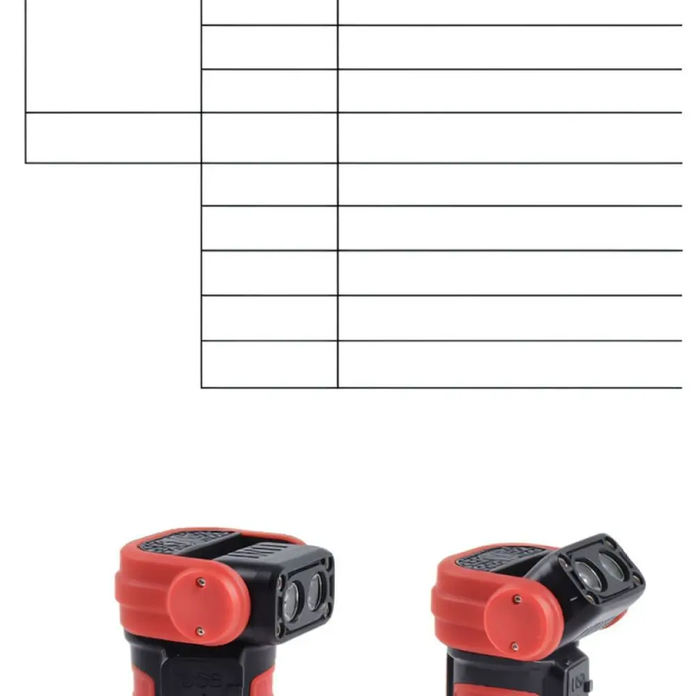 Handheld Magnetic COB Work Light Rechargeable Flashlight For Jixing Portable Auto Repair Emergency Inspection Lamp Tool