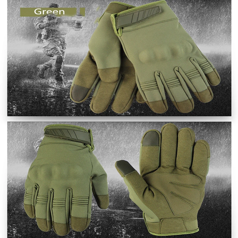 Men's Waterproof Hunting Gloves Tactical Gloves for Men Full Finger Anti-Slip Outdoor Hunting Cycling Climbing Gloves