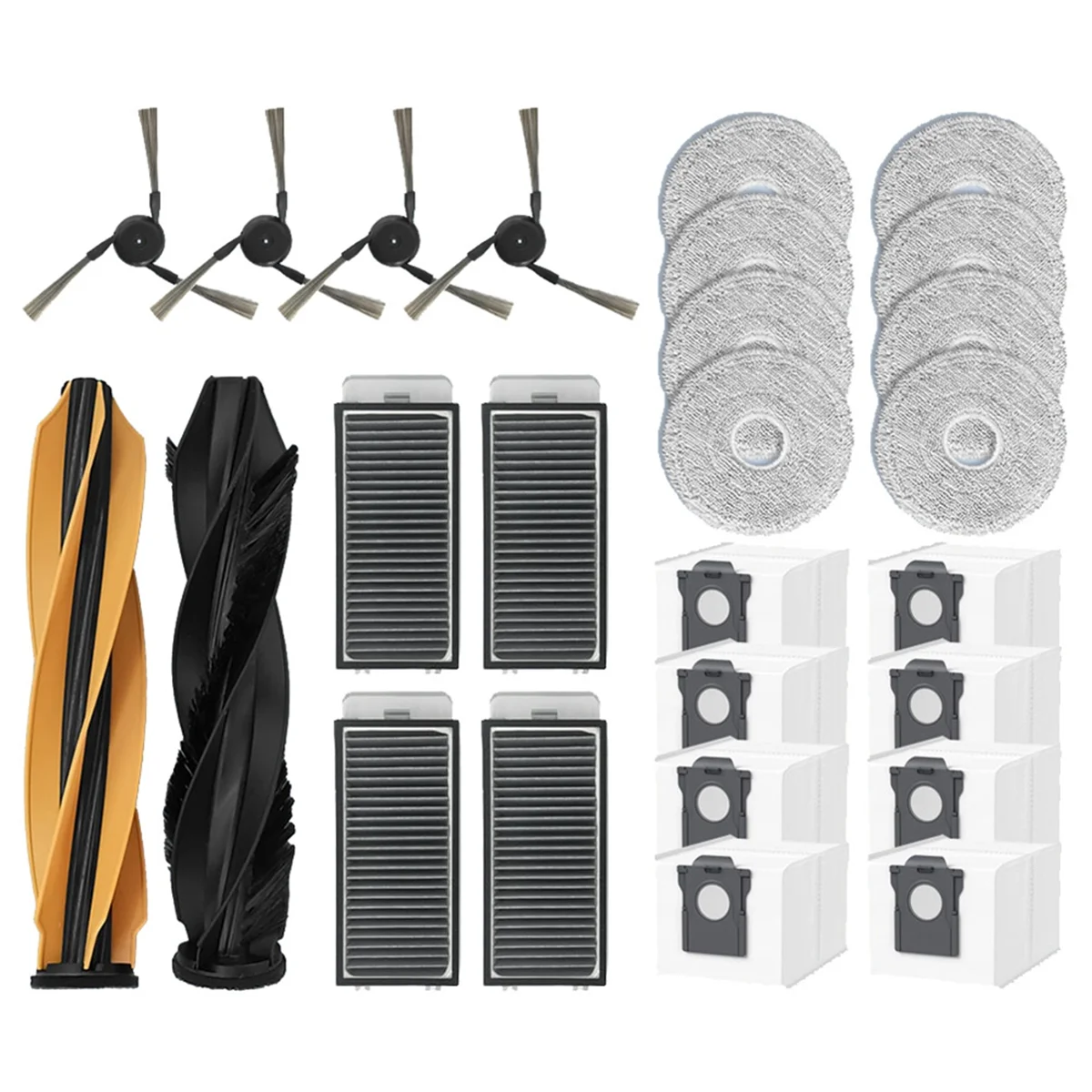 FZFZ X50 울트라 로봇 진공 예비 부품 메인 사이드 브러시 Hepa 필터 걸레 천 먼지 봉투 액세서리