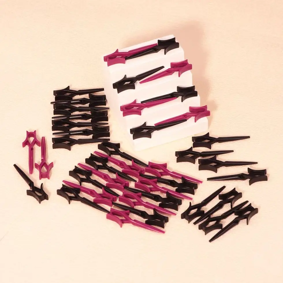 50 Stück Dauerwellen-Clips für den Friseursalon, Styling-Positionierungsclips, geeignet zum Haarfärben, Friseursalon-Werkzeug, speziell für Echthaarperücken