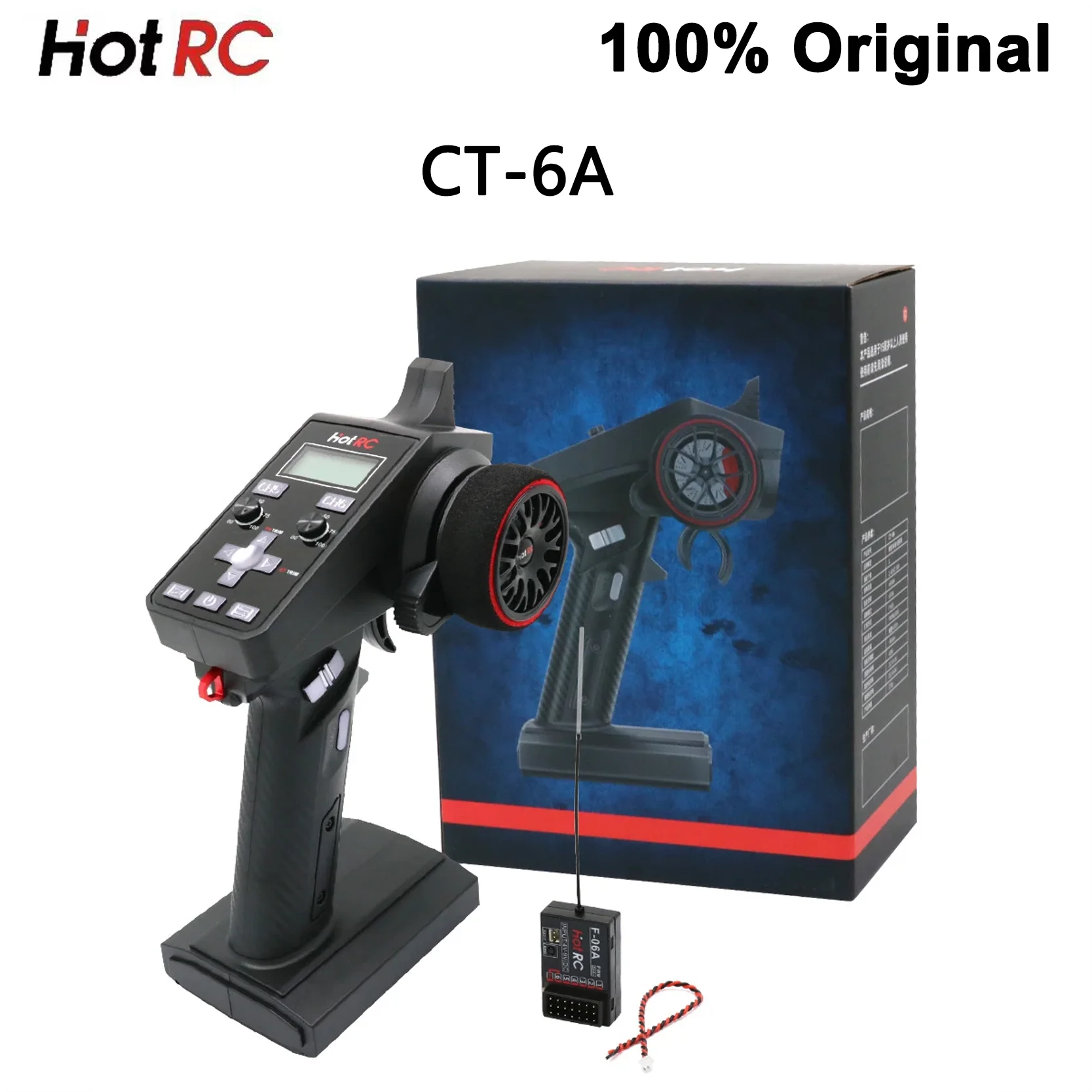 

Original Hot Rc CT-6A CT6A CT 6A Transmitter F-06A F06A PWM Receiver 4-9V 2.4GHz 6CH For RC Model Car/Ship/Tank (CT600 CT-600)