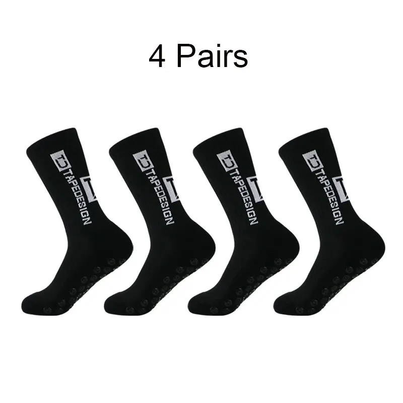 Calcetines de fútbol antideslizantes, 4 pares