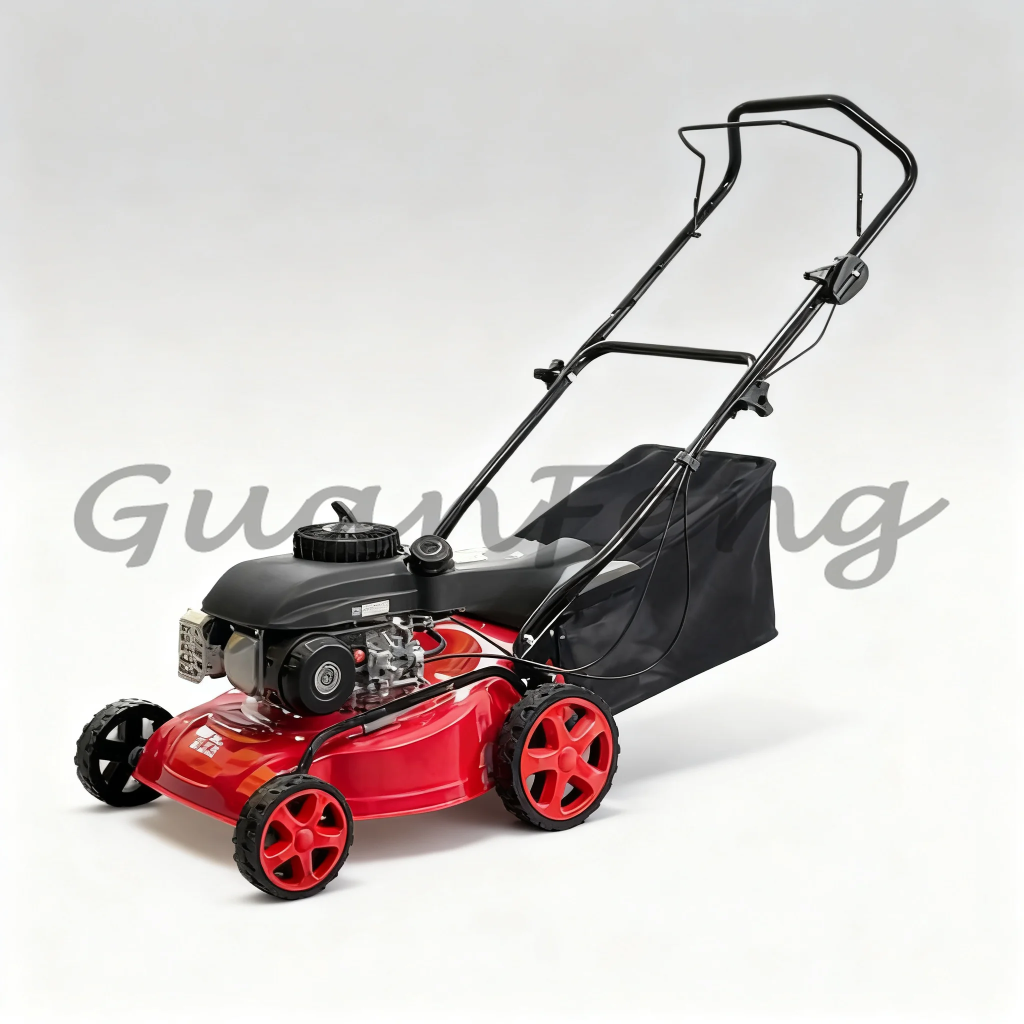 Self-propelled High Power Lawn Mower, Push Type Walk Behind Lawn Mower for Yard Lawn Maintenance