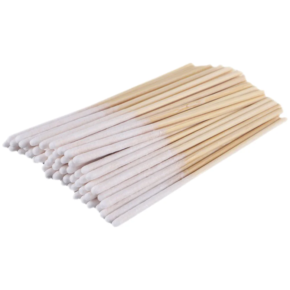 60 Pcs Beauty Applicator Cotton Swab Dry Wipes Exfoliating Swabs for Makeup Supply Home Ear Cleaning