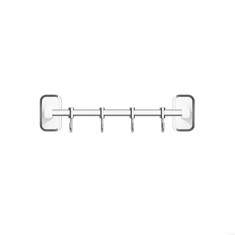 K3KA Kitchen Hook Frame Punching-Free Kitchen Shelf Wall-Hung Multifunctional Rod