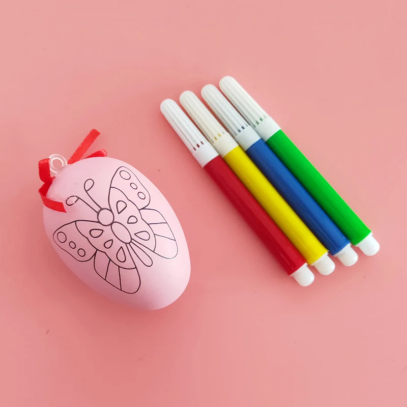 Quebra-cabeça criativo de ovos de Páscoa pintados à mão para crianças, brinquedos práticos coloridos DIY, prêmios divertidos do jardim de infância, presentes de festa, 3 conjuntos