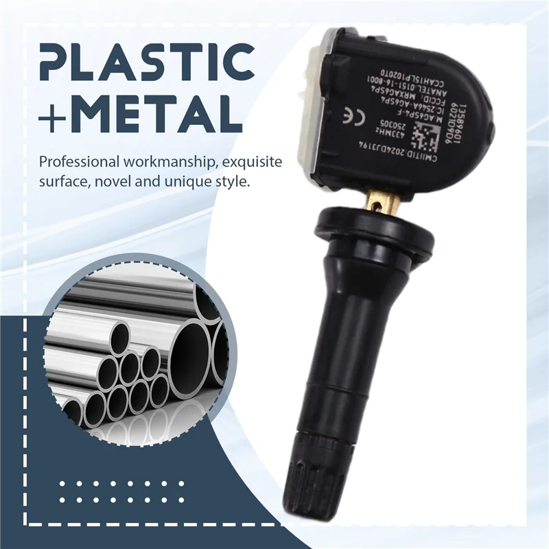 

Car 13589601 TPMS Sensor Tire Pressure Sensor 433MHZ For Cadillac CT6 O1SL 2016-12 13598773 Auto Accessories