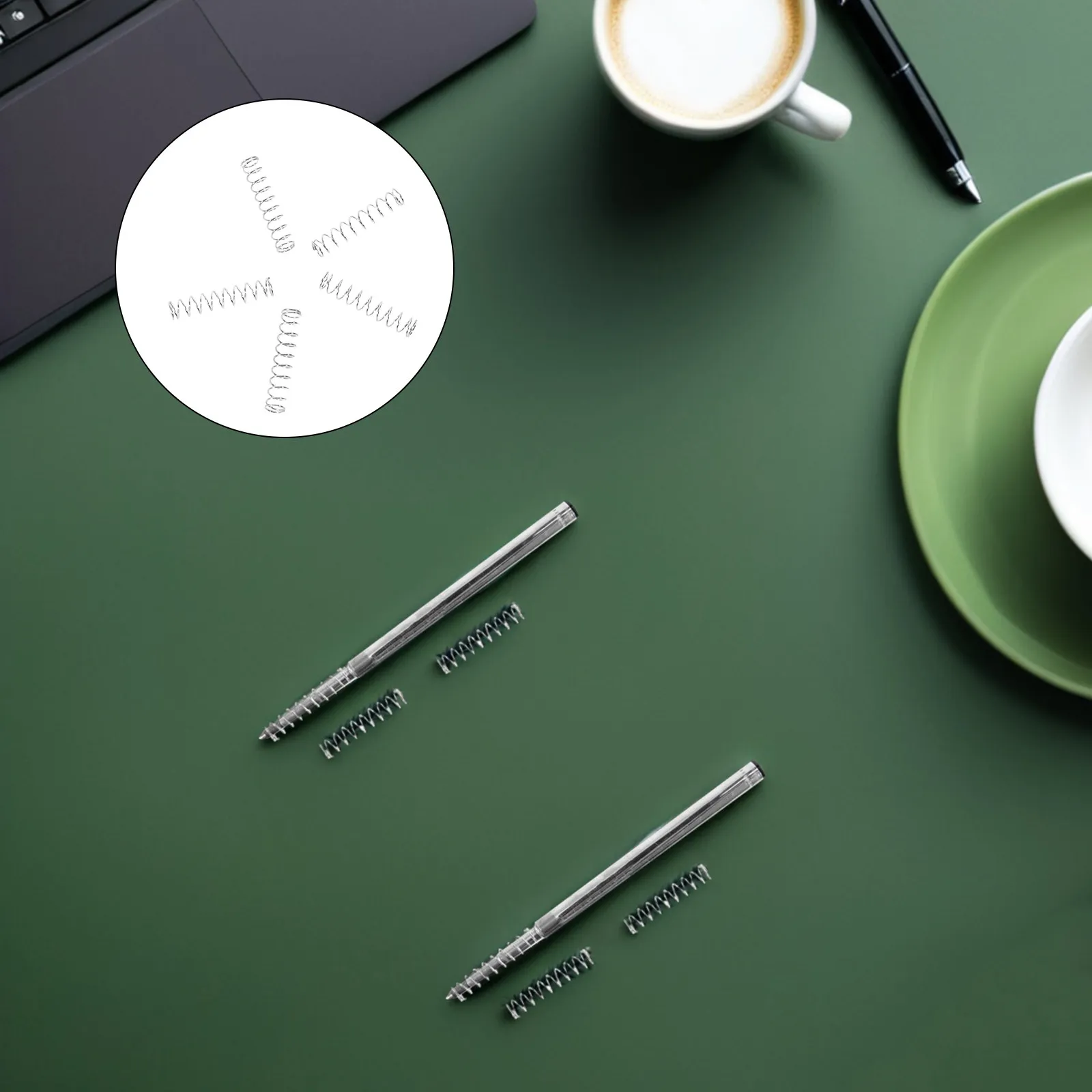 

20Pcs Stainless Steel Compression Spring Ballpoint Pen Spring Replacement Pen Refill Repair Parts Writing Tool Accessories Bulk