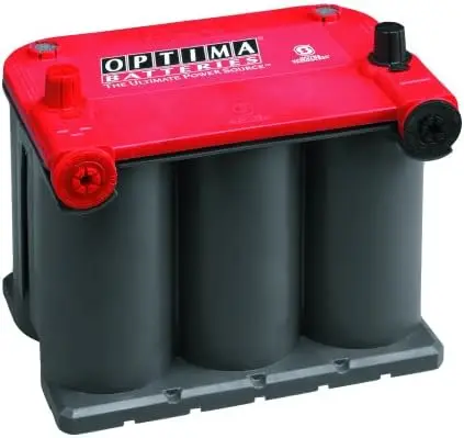 Batteries 75/25 RedTop Starting Battery, Red