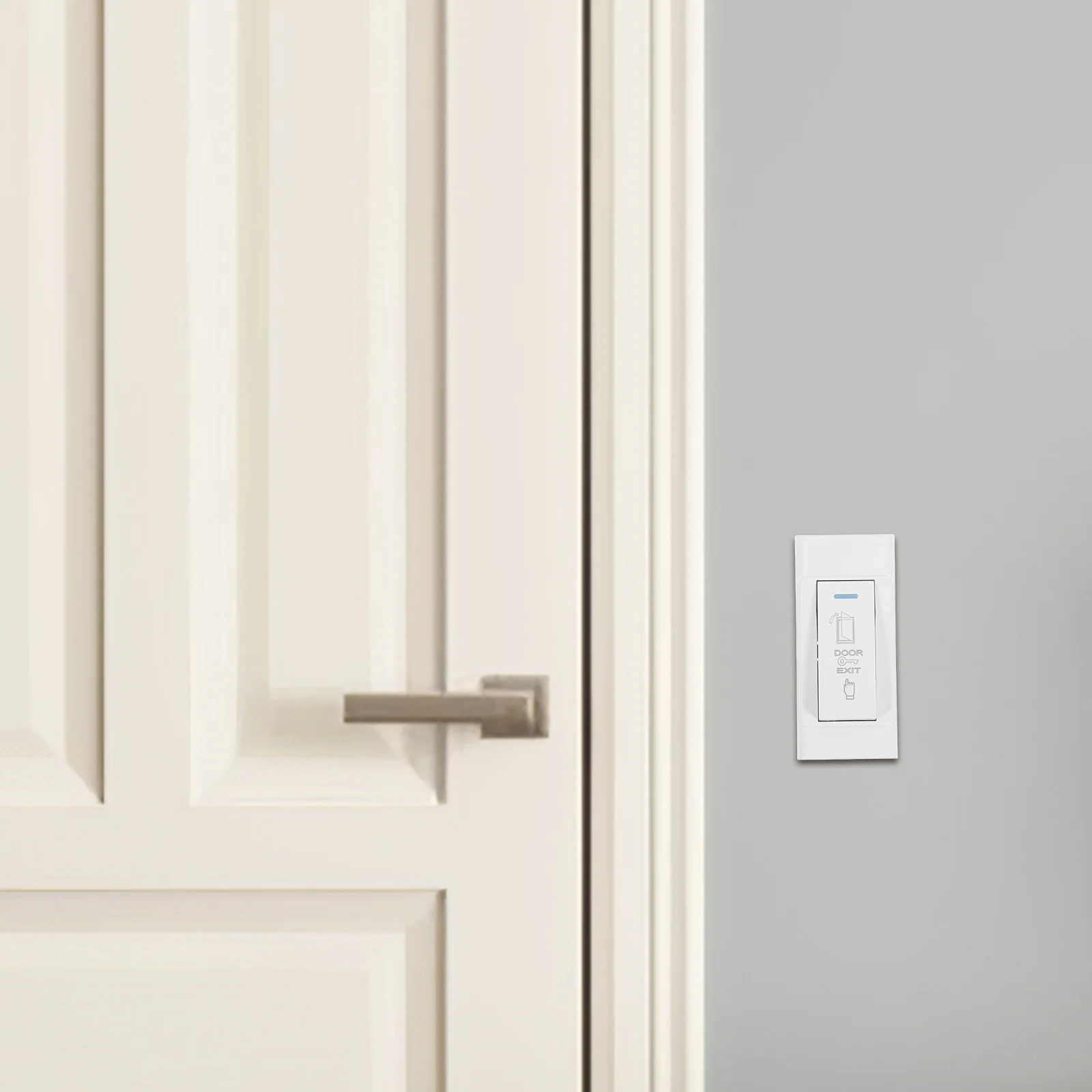 

2Pcs Push to Exit Button Switch Heavy Duty Door Access Control System Accessory High Power Wall Plate for Home Office