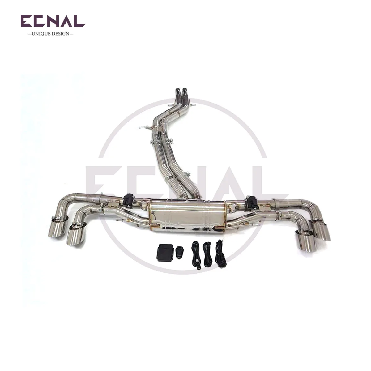 

Ecnal Exhaust Sport Valved Catback for Lamborghini URUS V8 4.0T 2018+ High Quality SS304 Exhaust Pipe with Valve Muffler