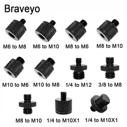 M6 M8 M10 M12 1/4 3/8 Conversion Screw Aluminum Screw Camera Tripod Ballhead Mount Photography Accessories Screws