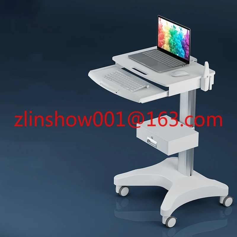 

Dental trolley hospital clinic oral scanner mobile nursing cart medical cart for laptop