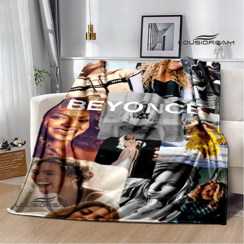 Beyonce Giselle Knowles Printed blanket Flannel Warm blanket Soft Cozy Blanket Sofa Bed Blanket Travel Blanket Birthday Gift