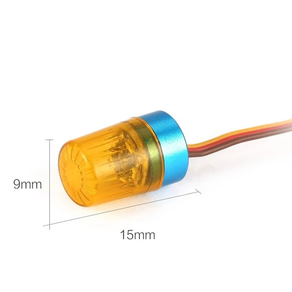 A14M Lampu Putar Lampu Peledakan Jerami untuk Mobil Model RC 1/10 1:14 Traktor Tamiya Truk Rekayasa RC Biru