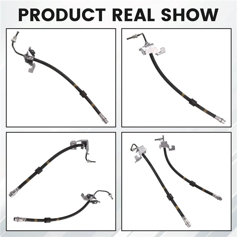ABQB-Car Rear Left/Right Brake Hose Set 13360000 13360001 For Cruze 2009- 2015 Brake Oil Supply Line
