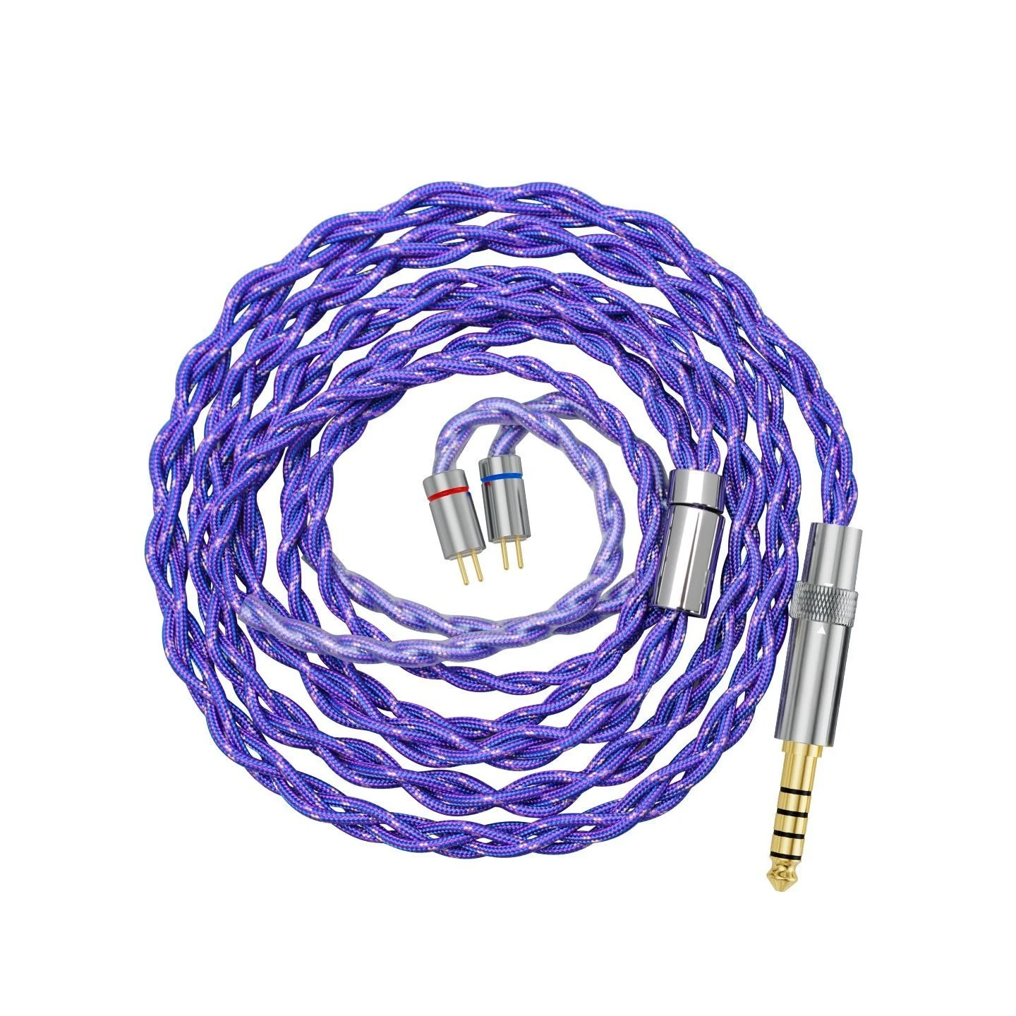 Upgrade cable 4-strand braided Furukawa copper silver-plated earphones 4-strand 800-core upgrade cable