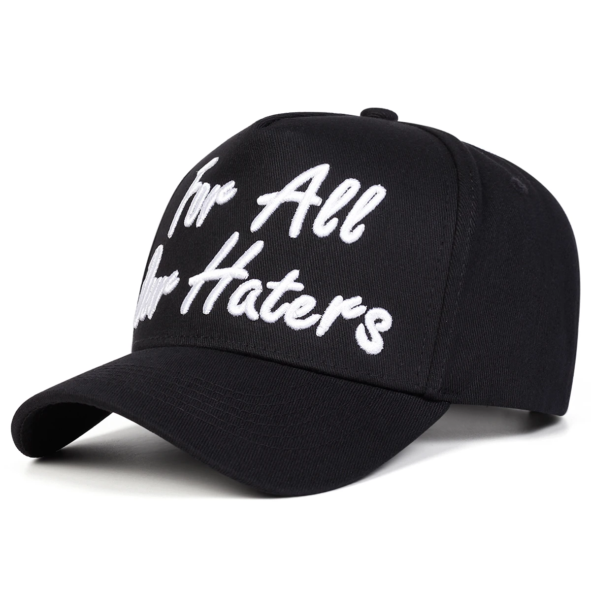 Unisex FÜR ALLE UNSEREN HATERS Baseballkappen mit Stickerei, Frühling und Herbst, verstellbare Freizeithüte für den Außenbereich, Sonnenschutzhut, Sportkappe – Detail 3