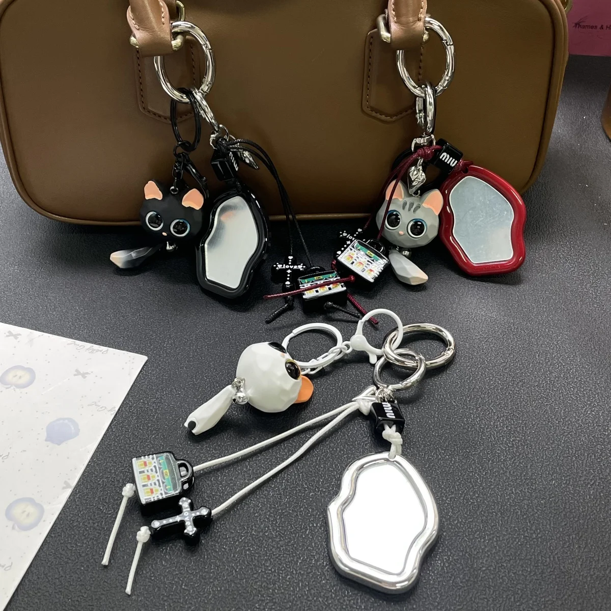 

Bag Pendant Cute Big Eyes Cat Doll Exquisite Matching Pendant Bag Hanger