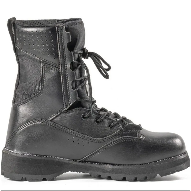 Sepatu bot kerja bantuan tinggi hijau tentara hitam pasir pria sepatu hiking gurun luar ruangan sepatu bot pergelangan kaki latihan ukuran 38 46