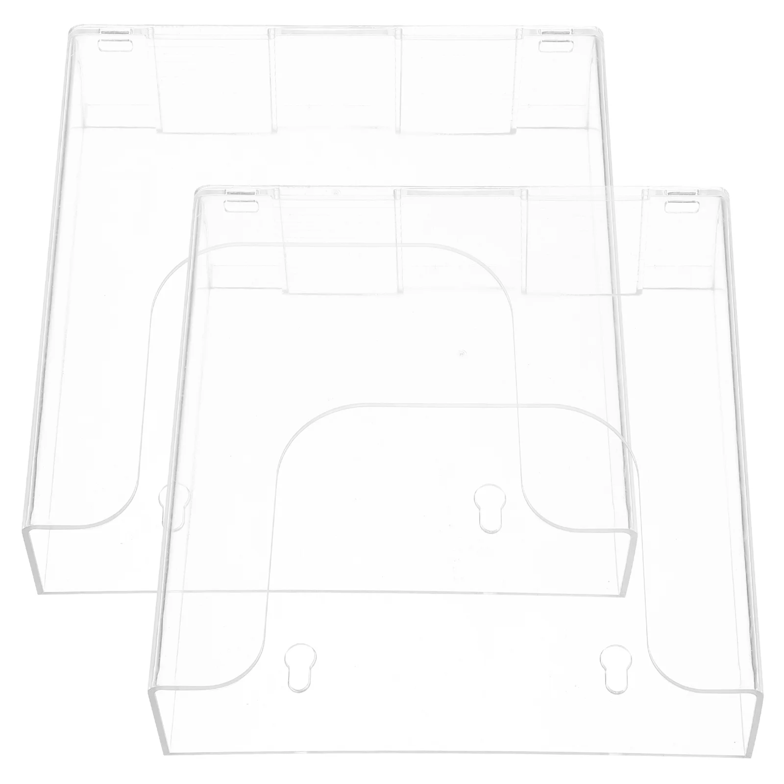 

Wall Hanging Display Box Brochures Stand Pamphlets Holder Paper Organizer Clear Vertical File Tabletop Racks Magazine
