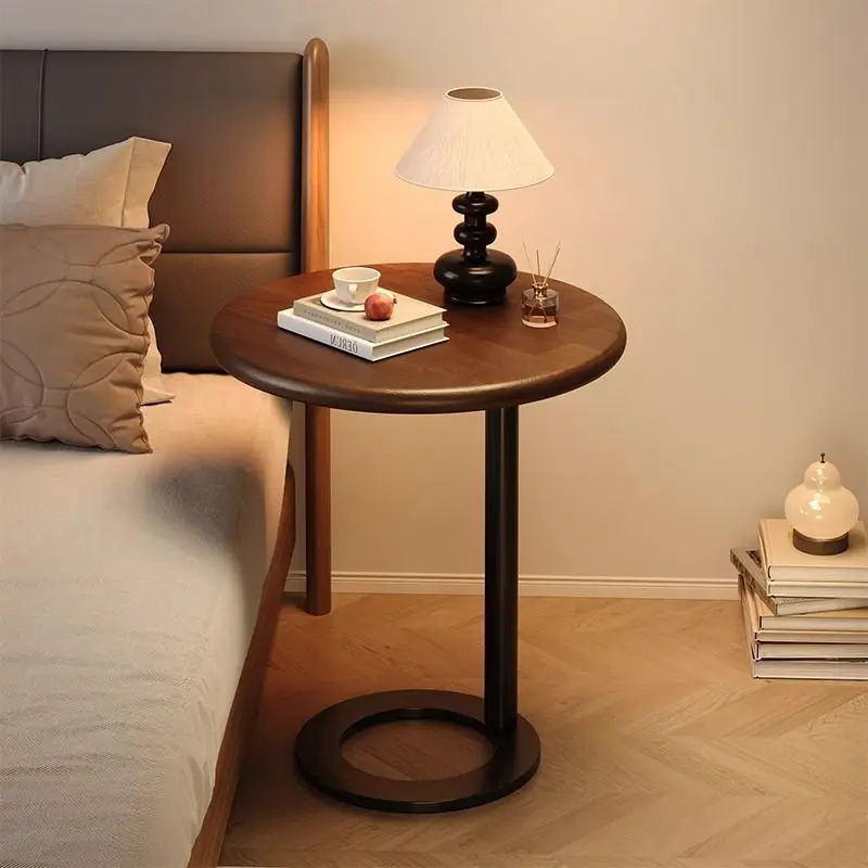 

Массив дерева, столешница, круглая, прикроватная тумбочка, спальня, креатив, полка, простая