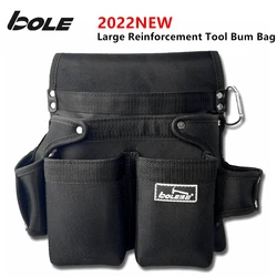 BOLE Electrician Special Kit Multifunctional Maintenance Installation Canvas Large Tool Bag Work  Multifunctional Waist Bag