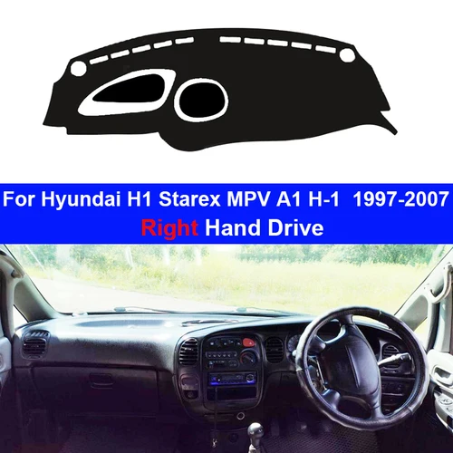 Imagen 2 del producto Para Hyundai H1 Starex MPV A1 H-1 1997-2007 accesorios interiores cubierta de salpicadero de coche alfombrilla de tablero alfombra Dashmat Anti-UV