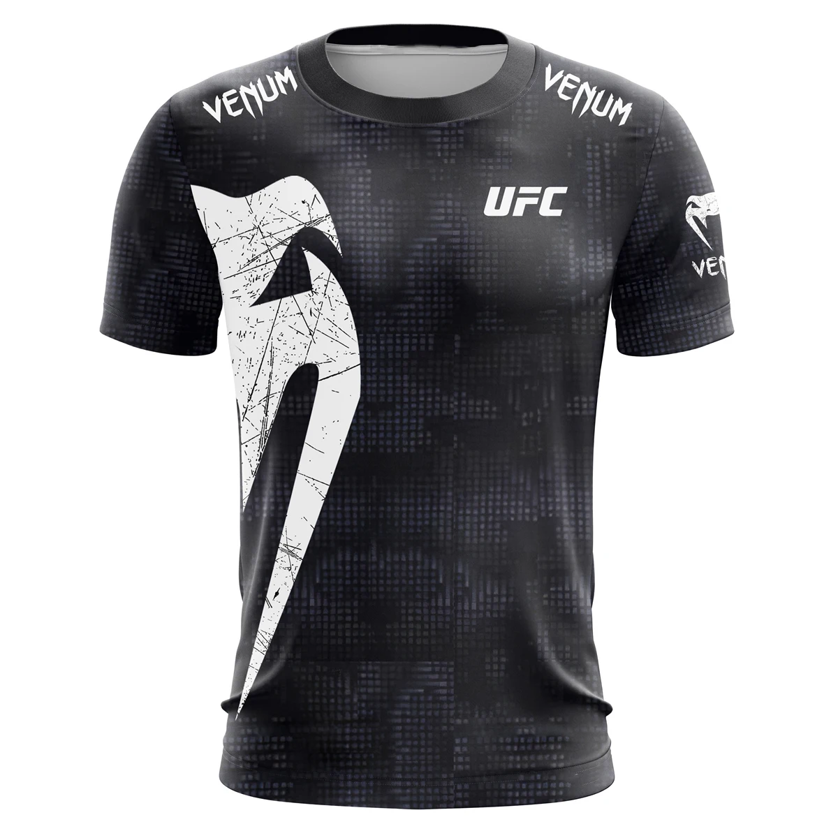 العصرية UFC الرجال أسود تي شيرت أبيض الصيف عادية س الرقبة قصيرة الأكمام ثلاثية الأبعاد طباعة الأعلى للملاكمة اللياقة البدنية التدريب